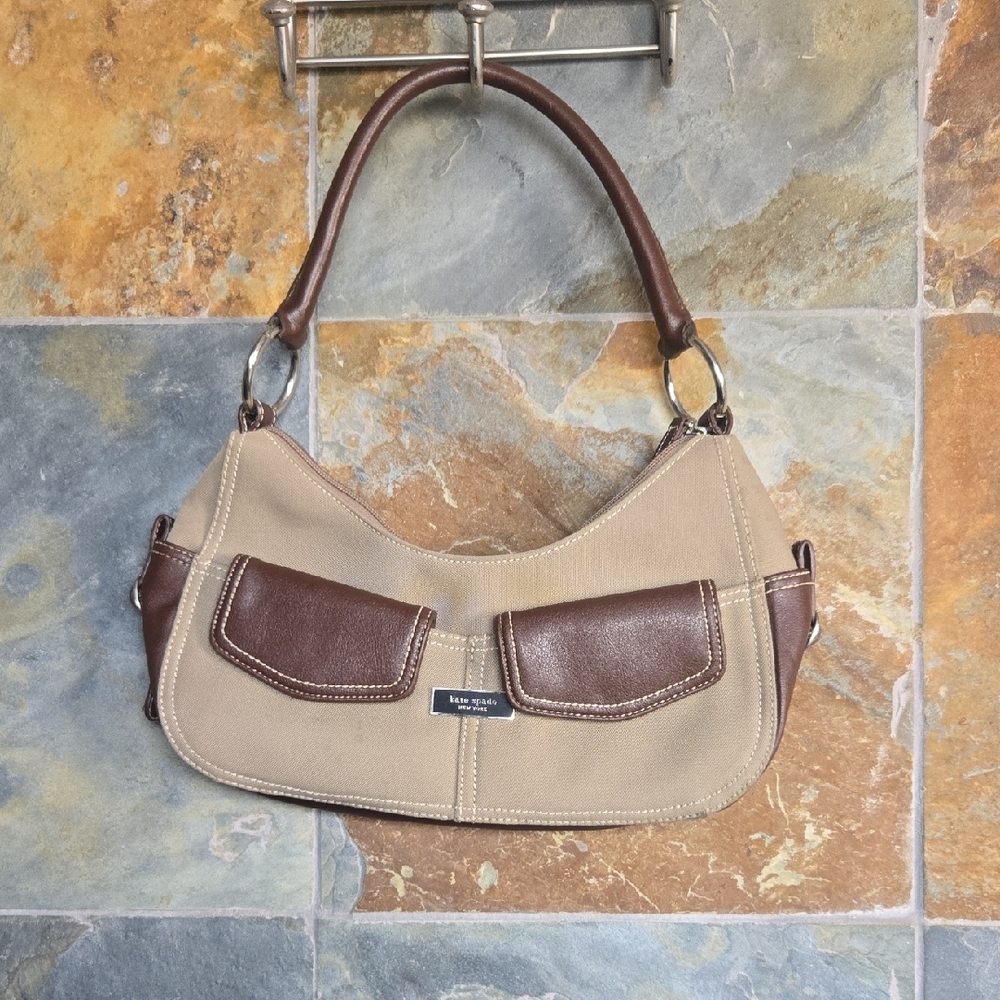 Kate Spade Brown and Tan Shoulder Bag